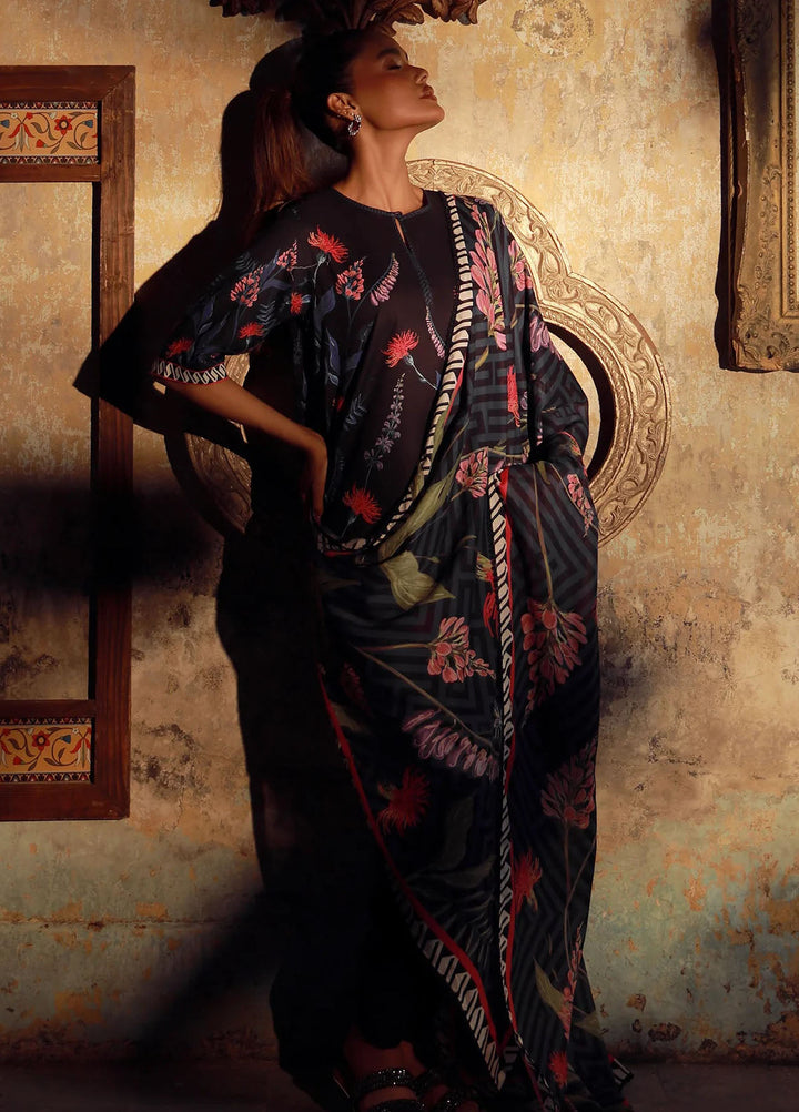 Elara by Sahar Embroidered Cambric Suits Unstitched 3 Piece SHR25EP Starry Garden - Winter Collection