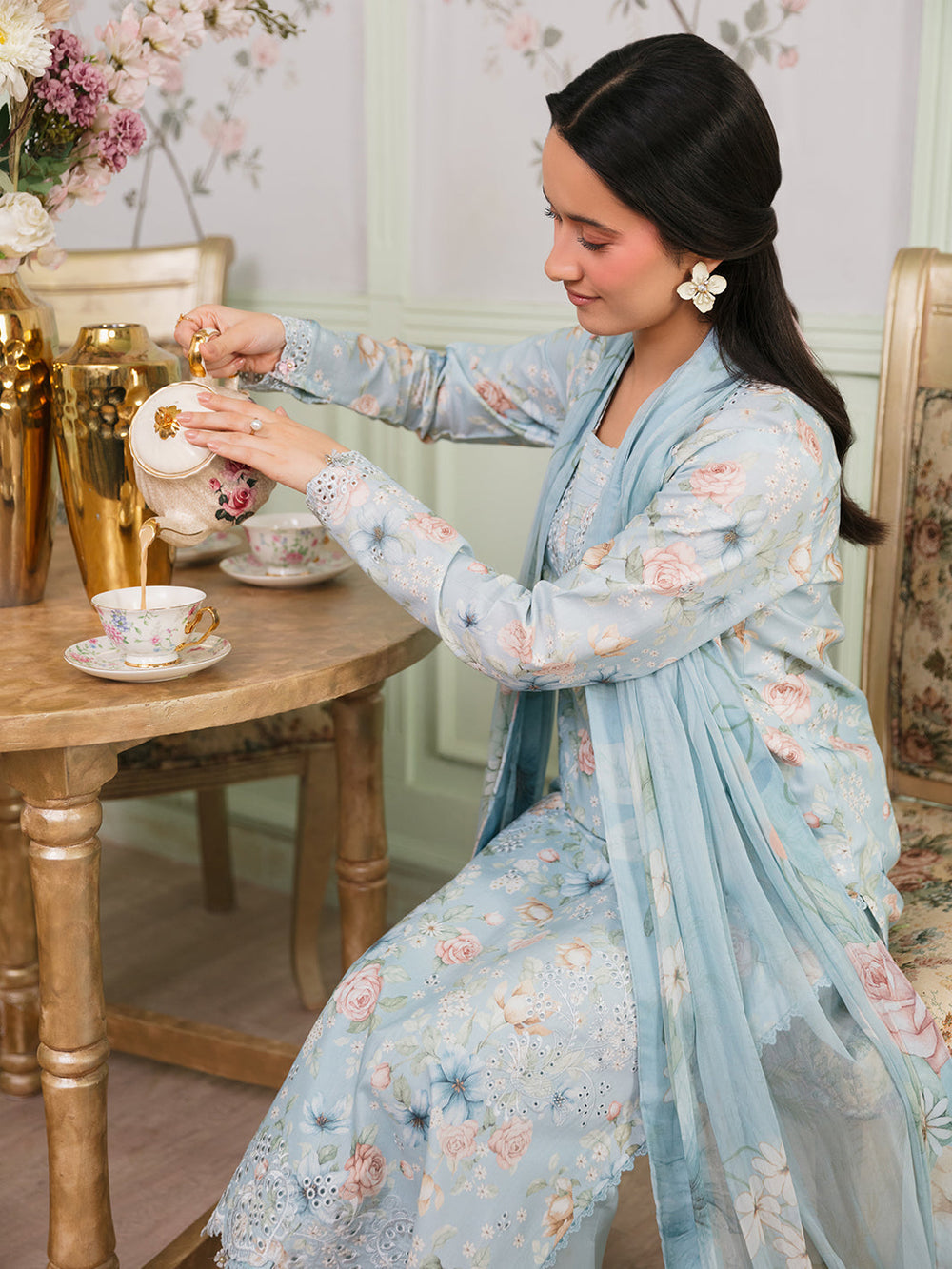 The Meetup by Yards Unstitched Embroidered Lawn 3 Piece Suit Stay a little longer Casual Collection