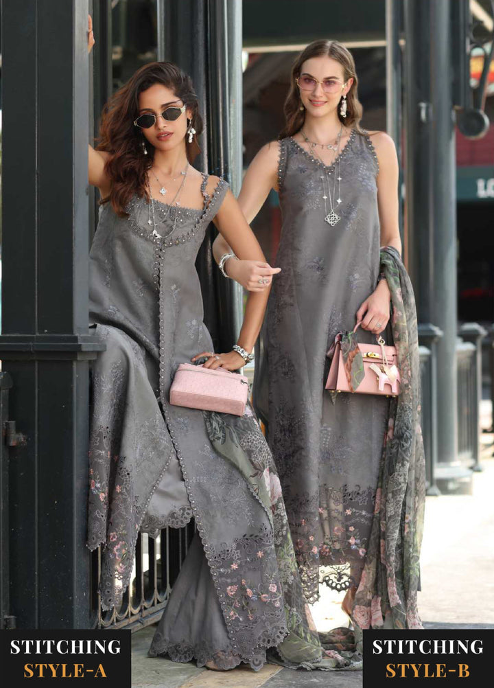 Noor Luxe by Saadia Asad Unstitched Chikankari Embroidered Lawn 3 Piece Suit SA26UNL D-9 SYLUNE - Summer Collection