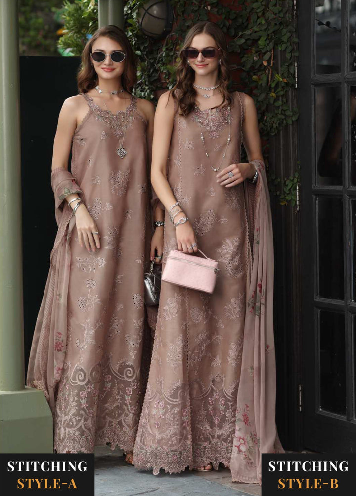 Noor Luxe by Saadia Asad Unstitched Chikankari Embroidered Lawn 3 Piece Suit SA26UNL D-12 MOIRELLE - Summer Collection