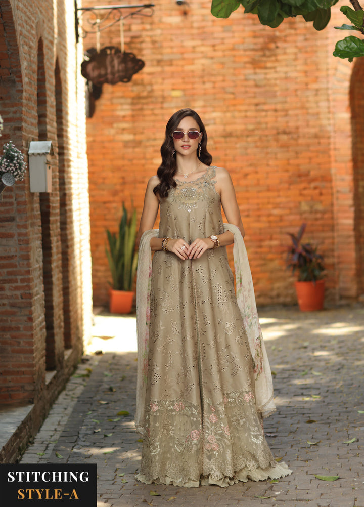 Noor by Saadia Asad Unstitched Embroidered Laserkari Lawn 3 Piece Suit SA26ULNL D7 - Lawn Collection
