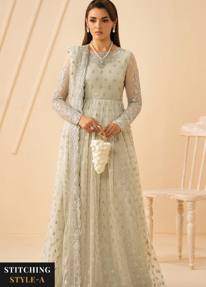 Riwayat by Zarif Unstitched Embroidered Net 4 Piece Suit ZR26URN Atash ZRF-RC-01 - Festive Collection