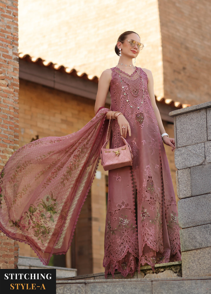 Noor by Saadia Asad Unstitched Embroidered Laserkari Lawn 3 Piece Suit SA26ULNL D1 - Lawn Collection