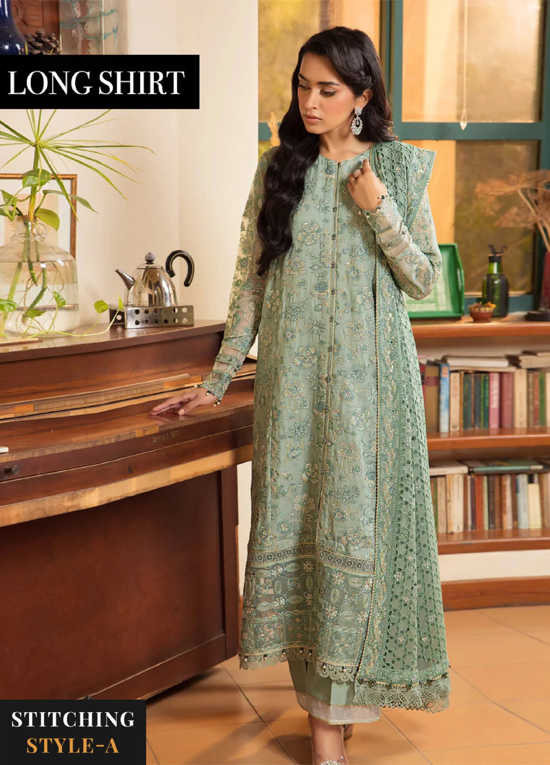 Xenia Formal Unstitched Luxury Chiffon Suits 3 Piece XE25FL Olga - Formals Collection