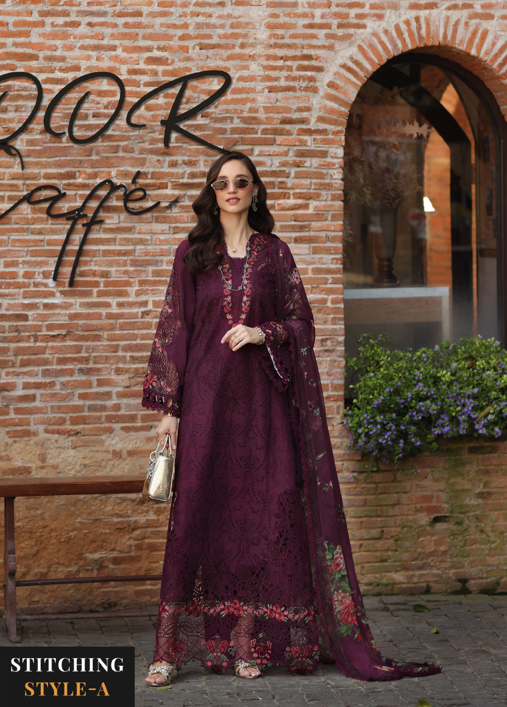 Noor by Saadia Asad Unstitched Embroidered Laserkari Lawn 3 Piece Suit SA26ULNL D10 - Lawn Collection