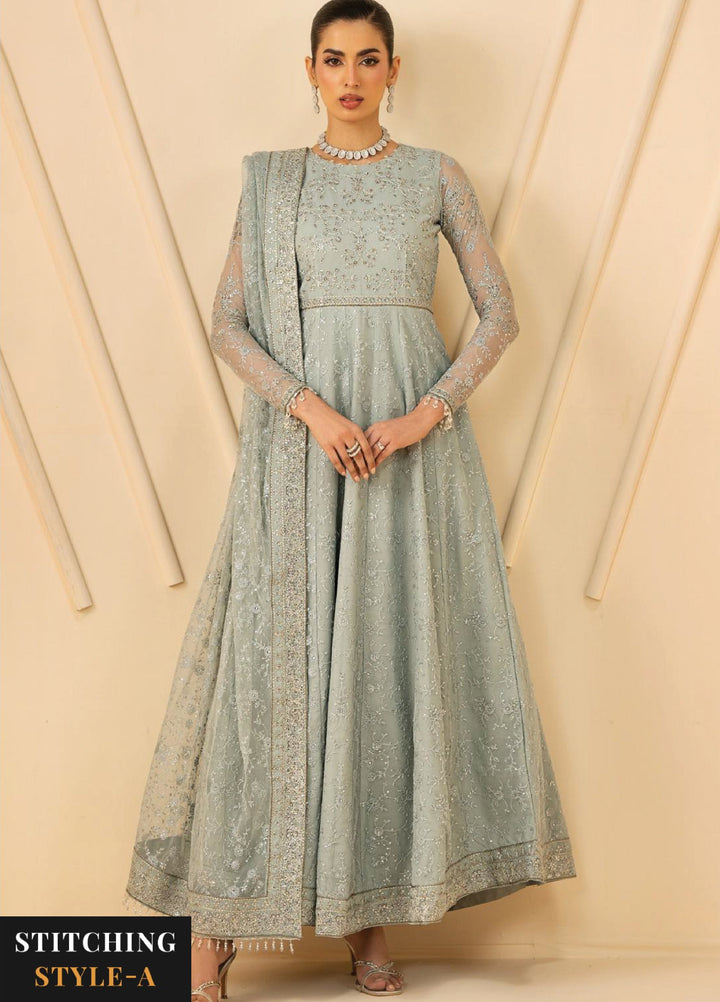 Riwayat by Zarif Unstitched Embroidered Net 3 Piece Suit ZR26URN ZRF-RC-06 MINTARA - Festive Collection