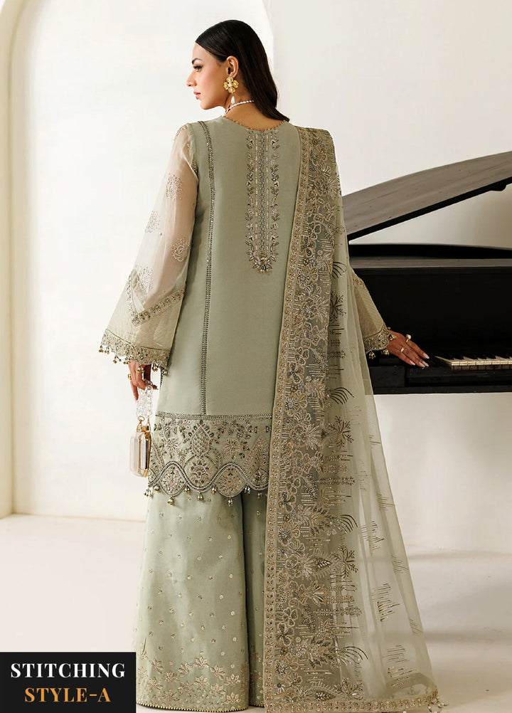 Aymal by Alizeh Fashion Handcrafted Unstitched Embroidered Chiffon 3 Pcs Suit AF26UAC 04-JAVI - Festive Collection