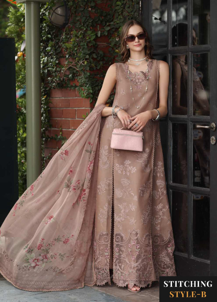 Noor Luxe by Saadia Asad Unstitched Chikankari Embroidered Lawn 3 Piece Suit SA26UNL D-12 MOIRELLE - Summer Collection