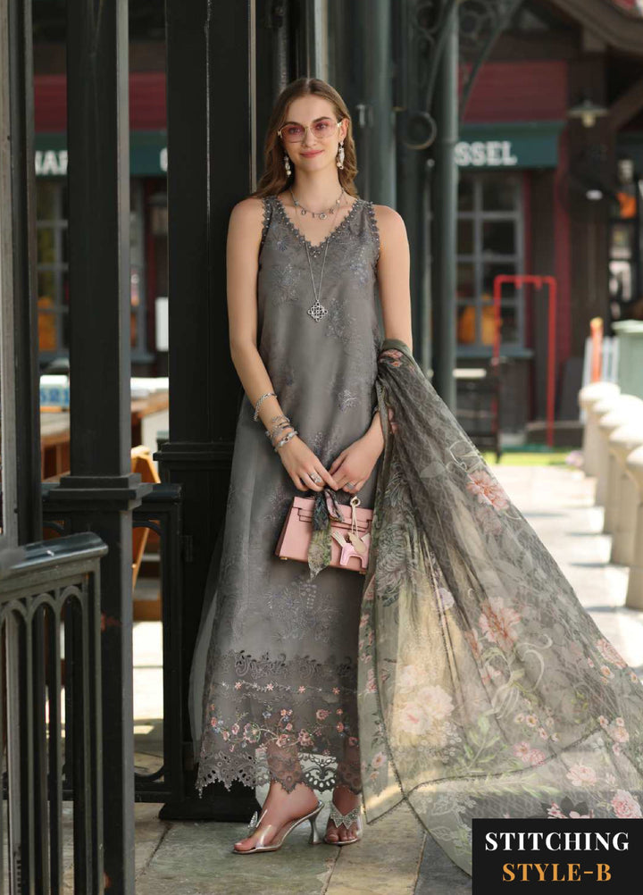 Noor Luxe by Saadia Asad Unstitched Chikankari Embroidered Lawn 3 Piece Suit SA26UNL D-9 SYLUNE - Summer Collection