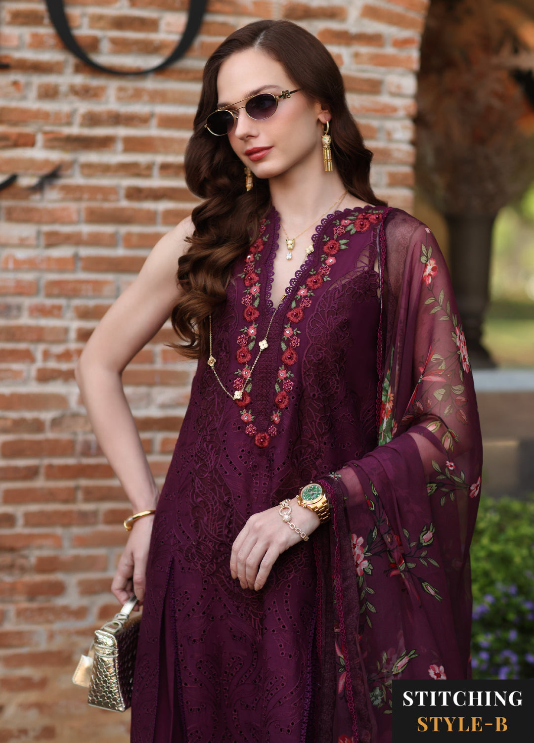 Noor by Saadia Asad Unstitched Embroidered Laserkari Lawn 3 Piece Suit SA26ULNL D10 - Lawn Collection