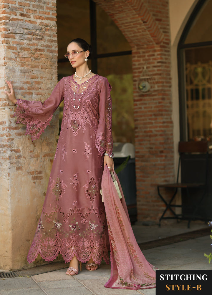 Noor by Saadia Asad Unstitched Embroidered Laserkari Lawn 3 Piece Suit SA26ULNL D1 - Lawn Collection