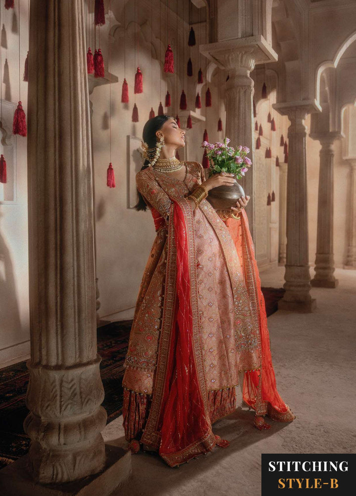 Aik Atelier Unstitched Embroidered Khaadi Net 3 Piece Suit AIK26UAAW B2606 - Wedding Collection