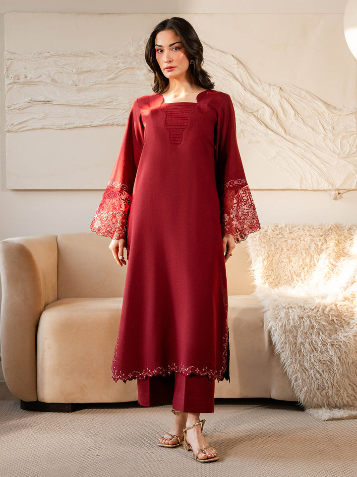 Izel Women Pret Embroidered Karandi 2 Piece Suit Sundust - Summer Collection