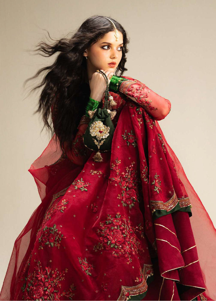 Zara Shahjahan Unstitched Wedding Embroidered Organza Suits 3 Piece ZS25WU D-2 Suroor - Wedding Collection