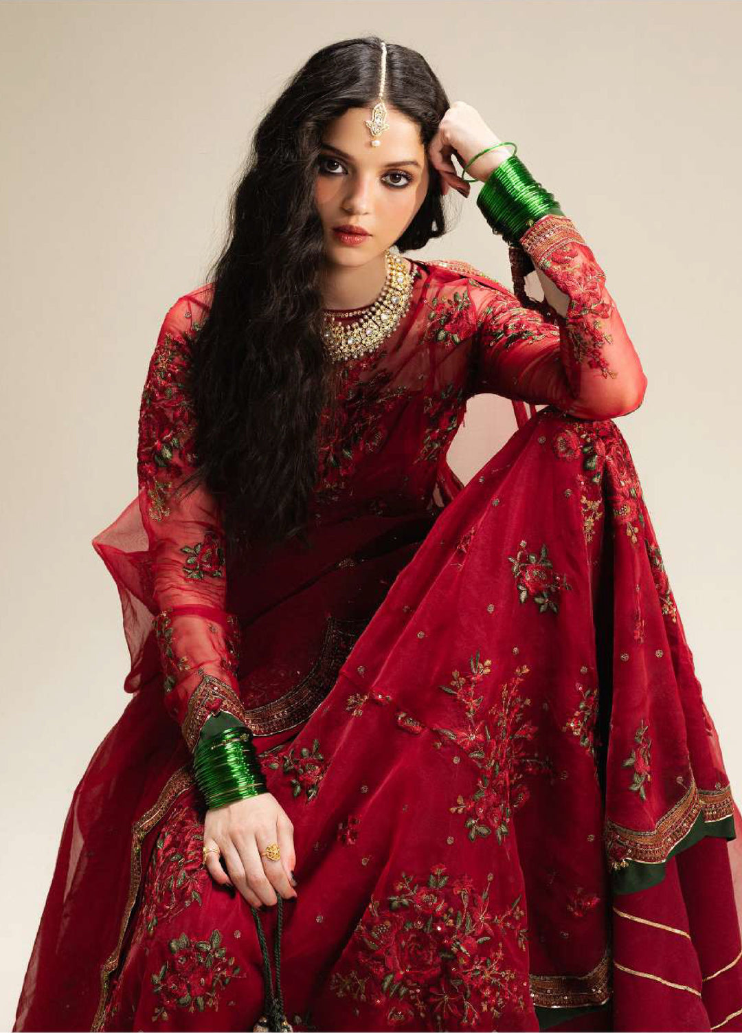 Zara Shahjahan Unstitched Wedding Embroidered Organza Suits 3 Piece ZS25WU D-2 Suroor - Wedding Collection