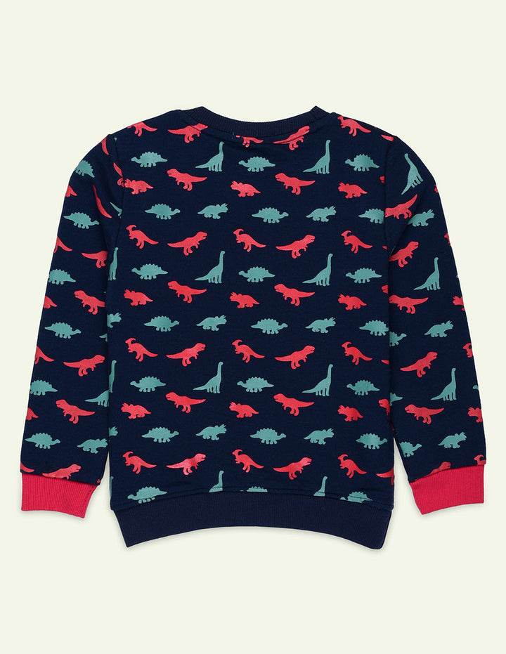 Ixample Pret Printed Fleece 1 Piece Navy Super Hero Sweatshirt
