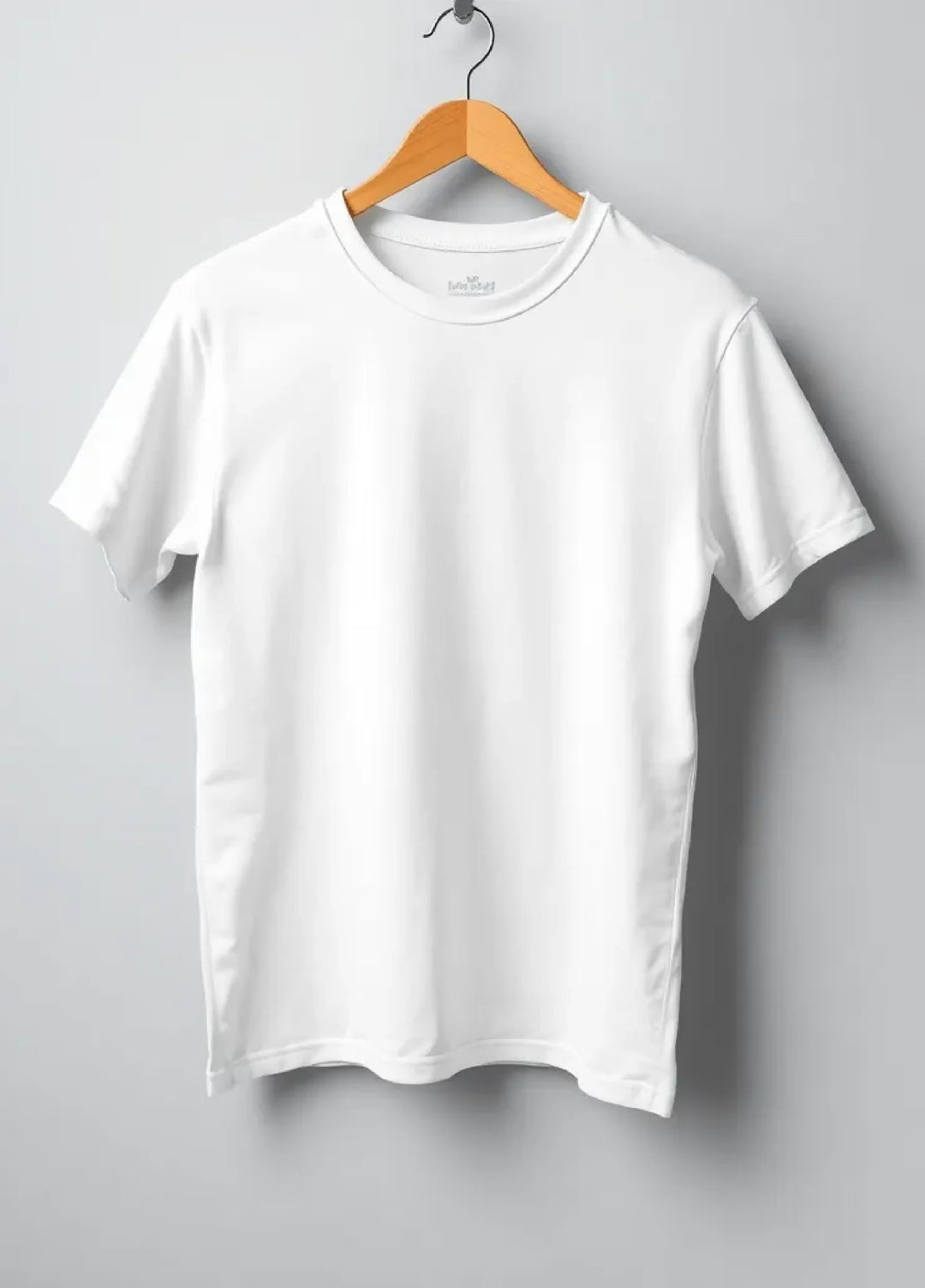 Tee Zania Men's Plain Plain White Cotton TZ - 010 - T-shirts Collection