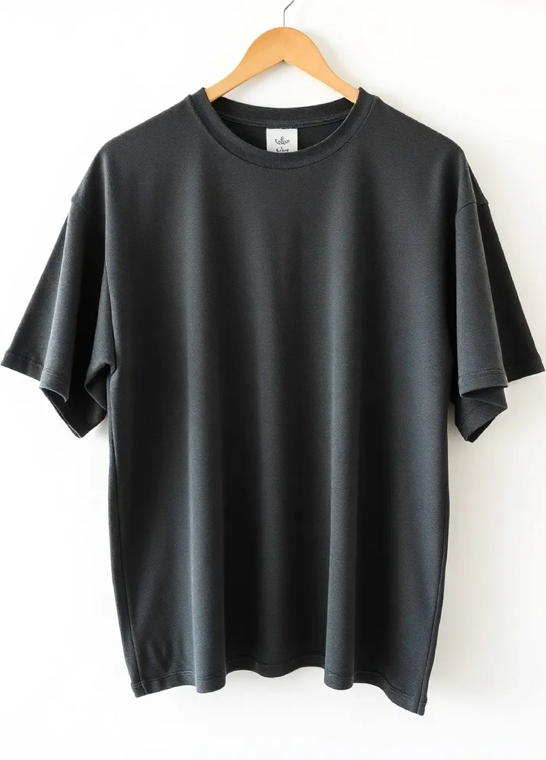 Tee Zania Men's Oversized Plain Oversized Dark Grey TZ - 023 - T-shirts Collection