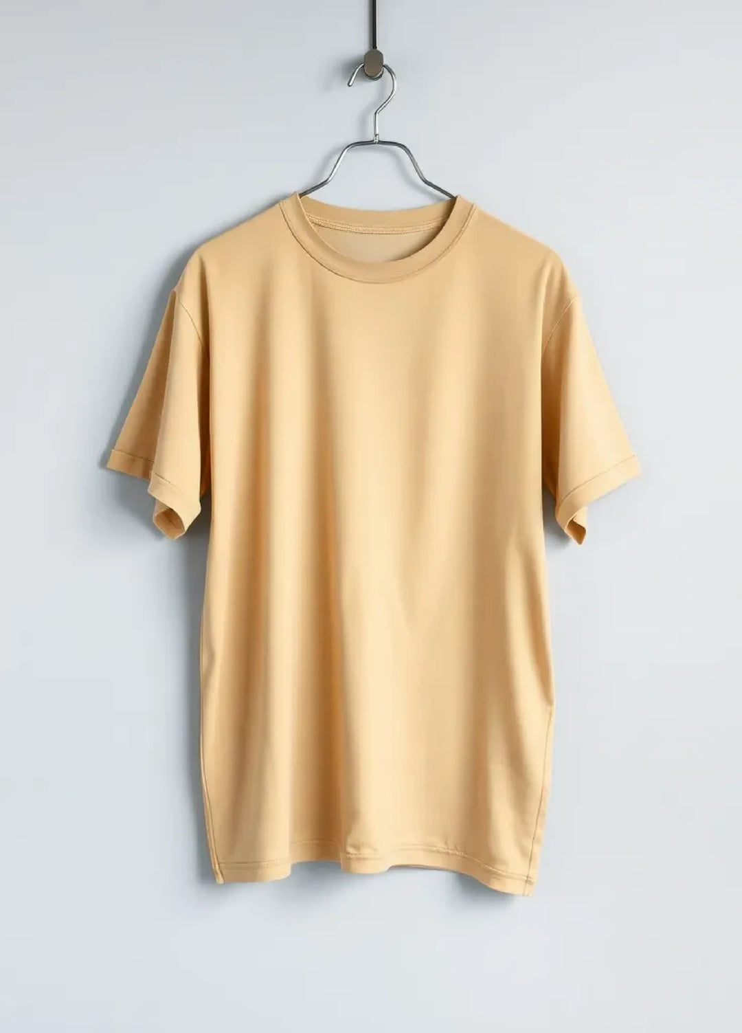 Tee Zania Men's Oversized Plain Oversized Beige TZ - 025 - T-shirts Collection