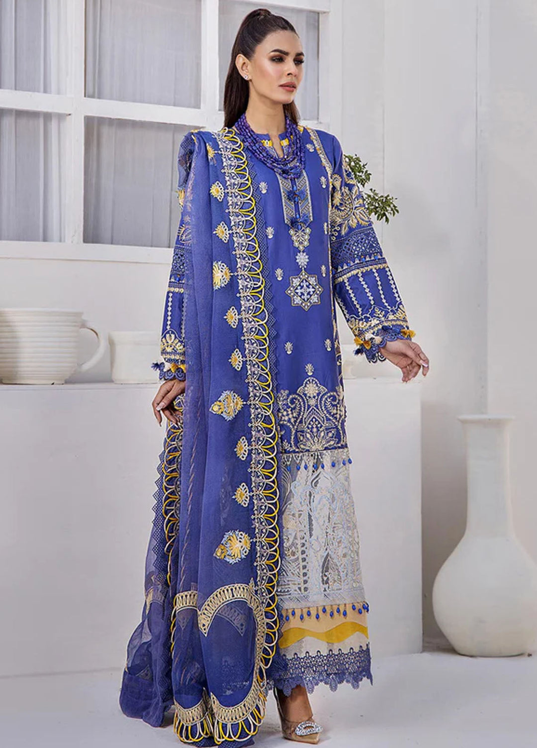 Tessa Embroidered Lawn Suits Unstitched 3 Piece Auroras Secret - Festive Collection