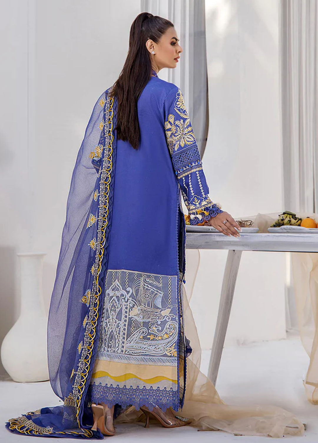 Tessa Embroidered Lawn Suits Unstitched 3 Piece Auroras Secret - Festive Collection