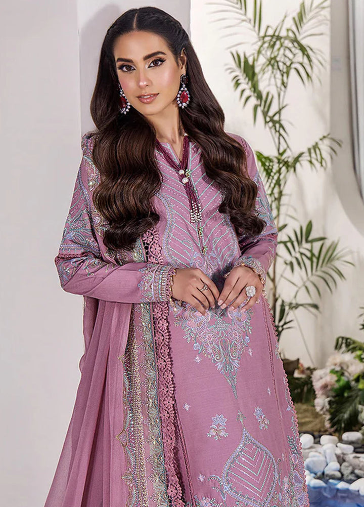 Tessa Embroidered Lawn Suits Unstitched 3 Piece Desert Romance - Festive Collection