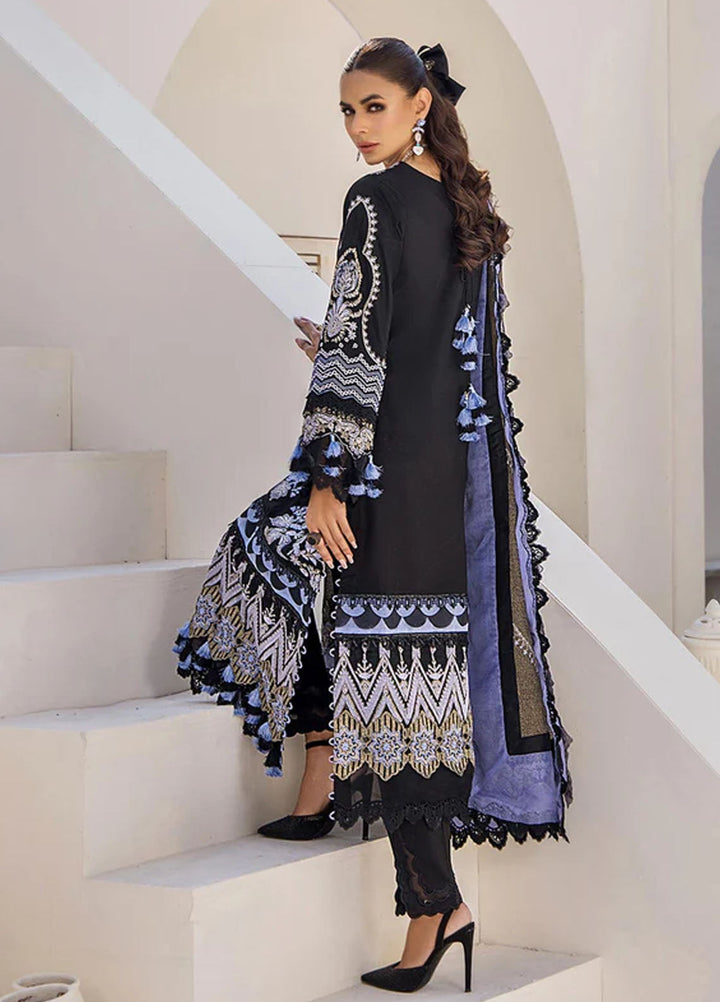 Tessa Embroidered Lawn Suits Unstitched 3 Piece Enigmatic Night - Festive Collection
