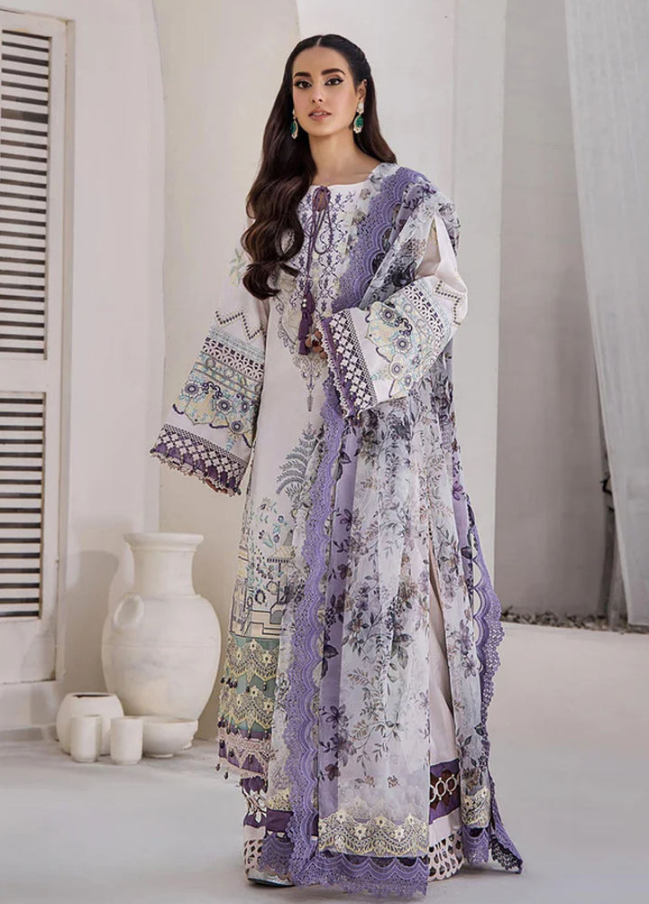 Tessa Embroidered Lawn Suits Unstitched 3 Piece Ethereal Radiance - Festive Collection