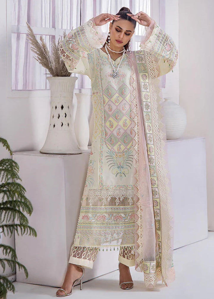 Tessa Embroidered Lawn Suits Unstitched 3 Piece Gardenia Grace - Festive Collection