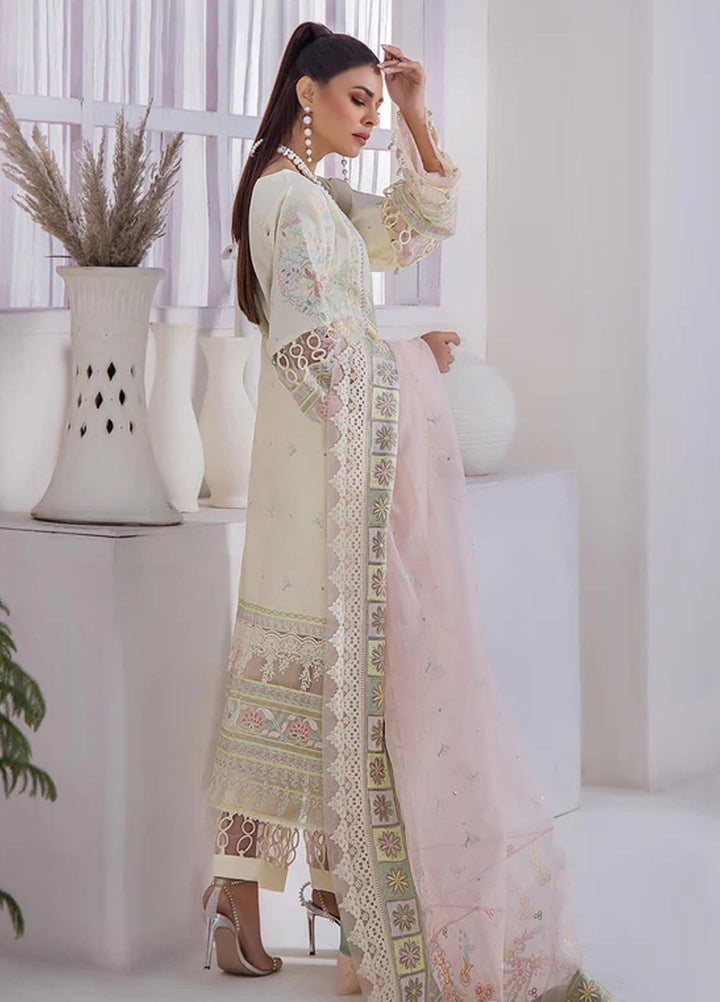 Tessa Embroidered Lawn Suits Unstitched 3 Piece Gardenia Grace - Festive Collection
