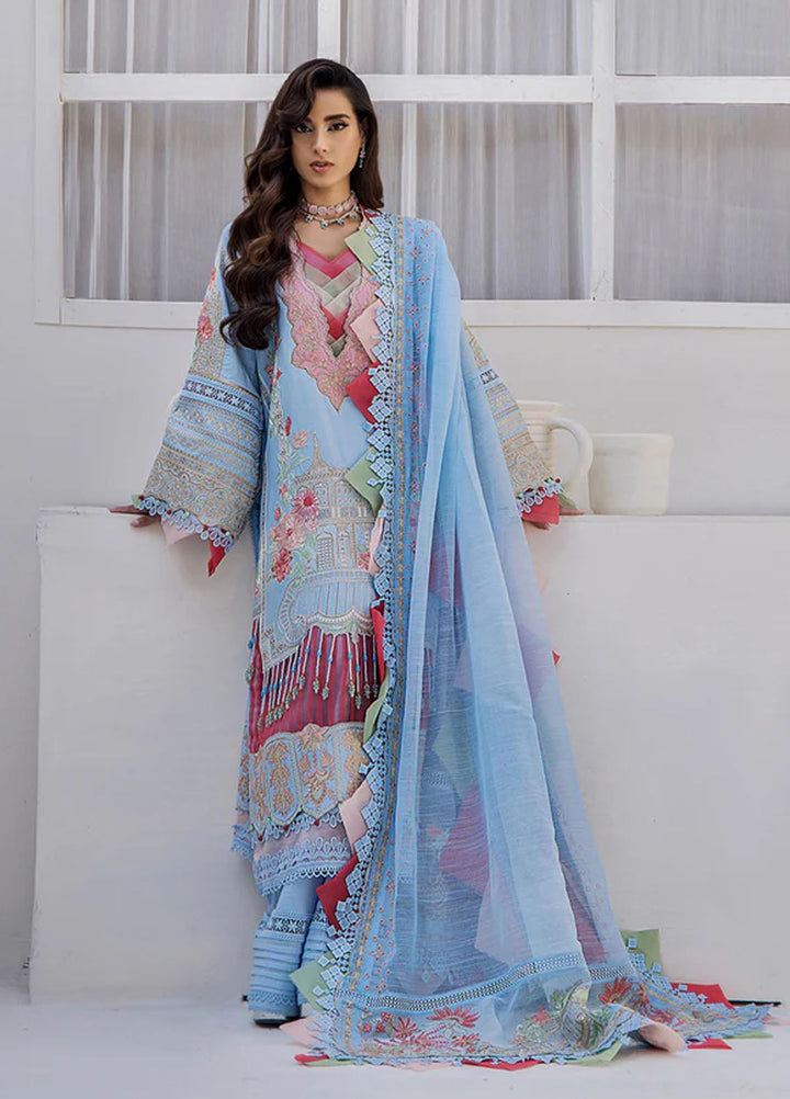 Tessa Embroidered Lawn Suits Unstitched 3 Piece Sakura Skyline - Festive Collection