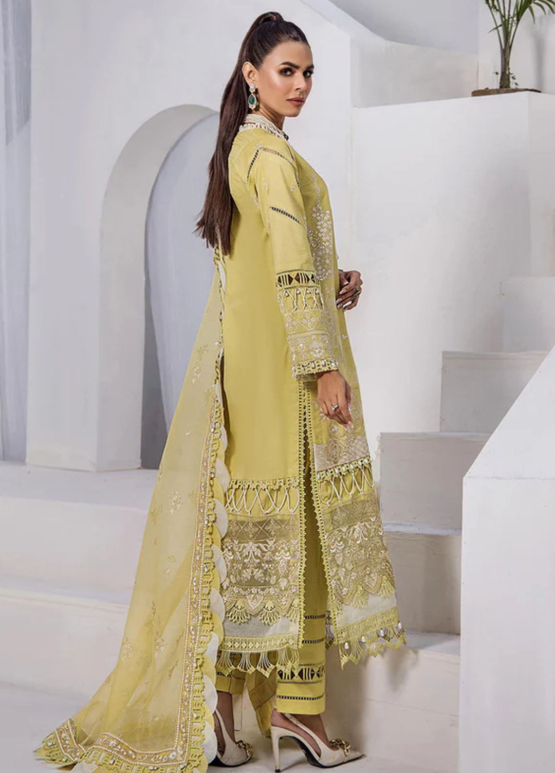 Tessa Embroidered Lawn Suits Unstitched 3 Piece Stella polaris - Festive Collection