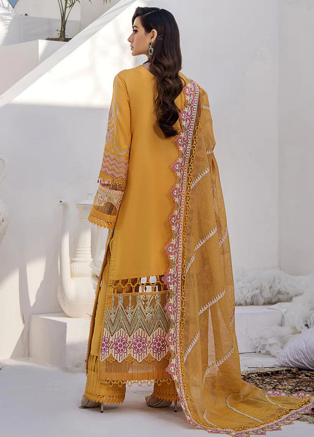 Tessa Embroidered Lawn Suits Unstitched 3 Piece Sunlit Serenity - Festive Collection