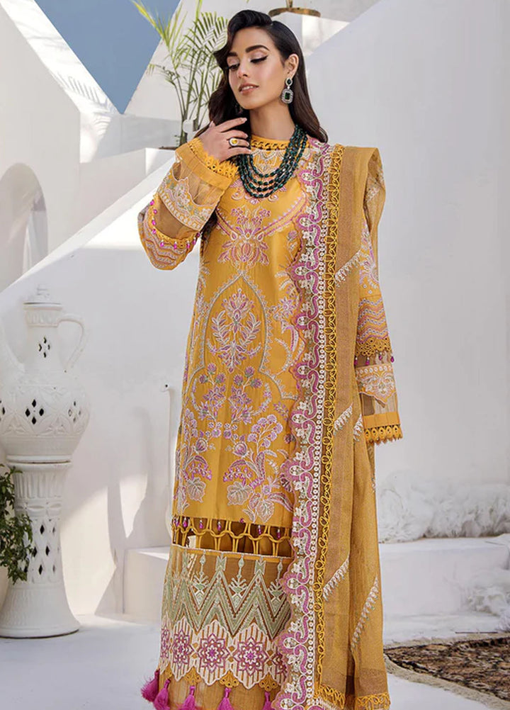 Tessa Embroidered Lawn Suits Unstitched 3 Piece Sunlit Serenity - Festive Collection