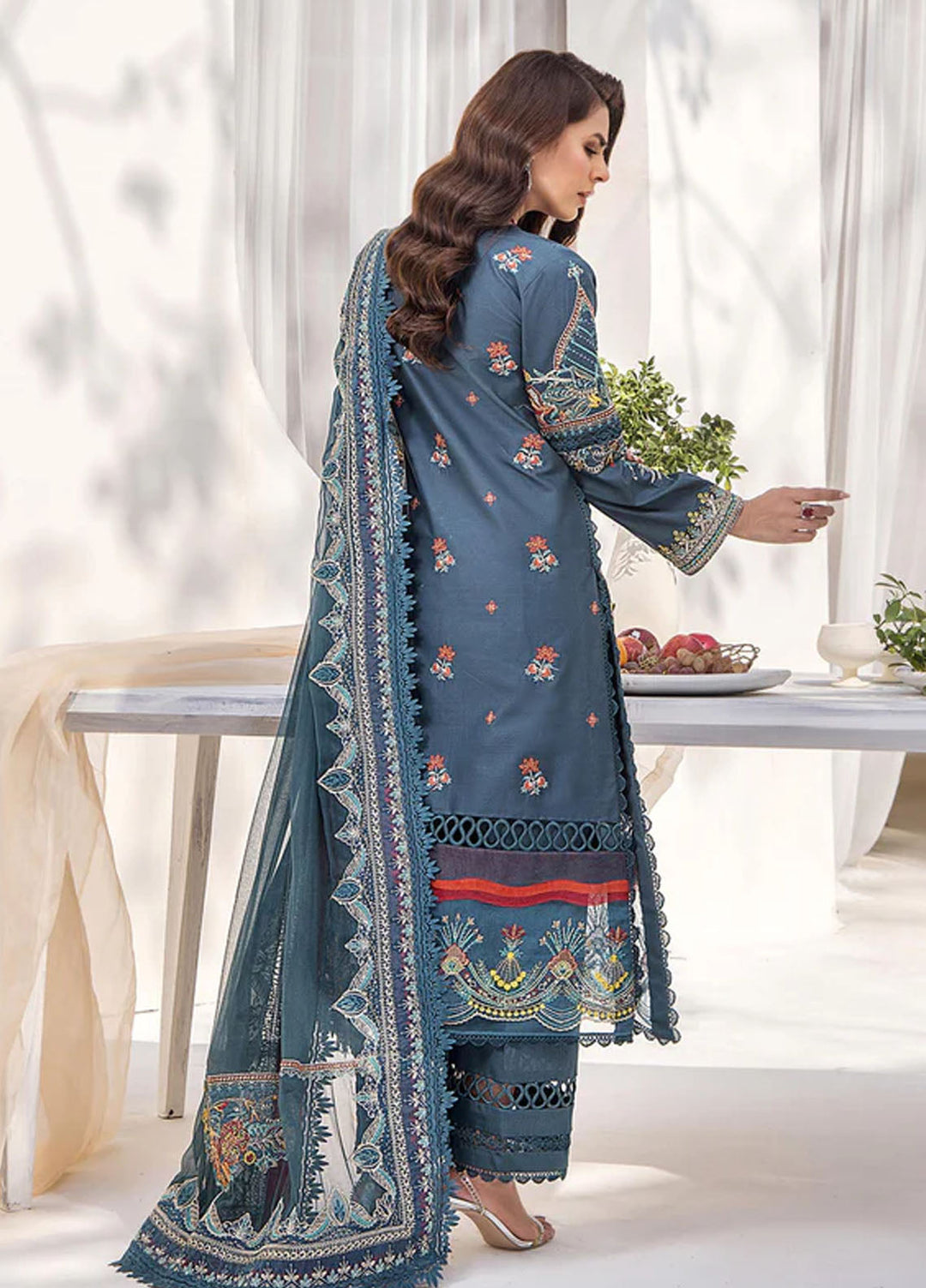 Tessa Embroidered Lawn Suits Unstitched 3 Piece Symphony of dawn - Festive Collection