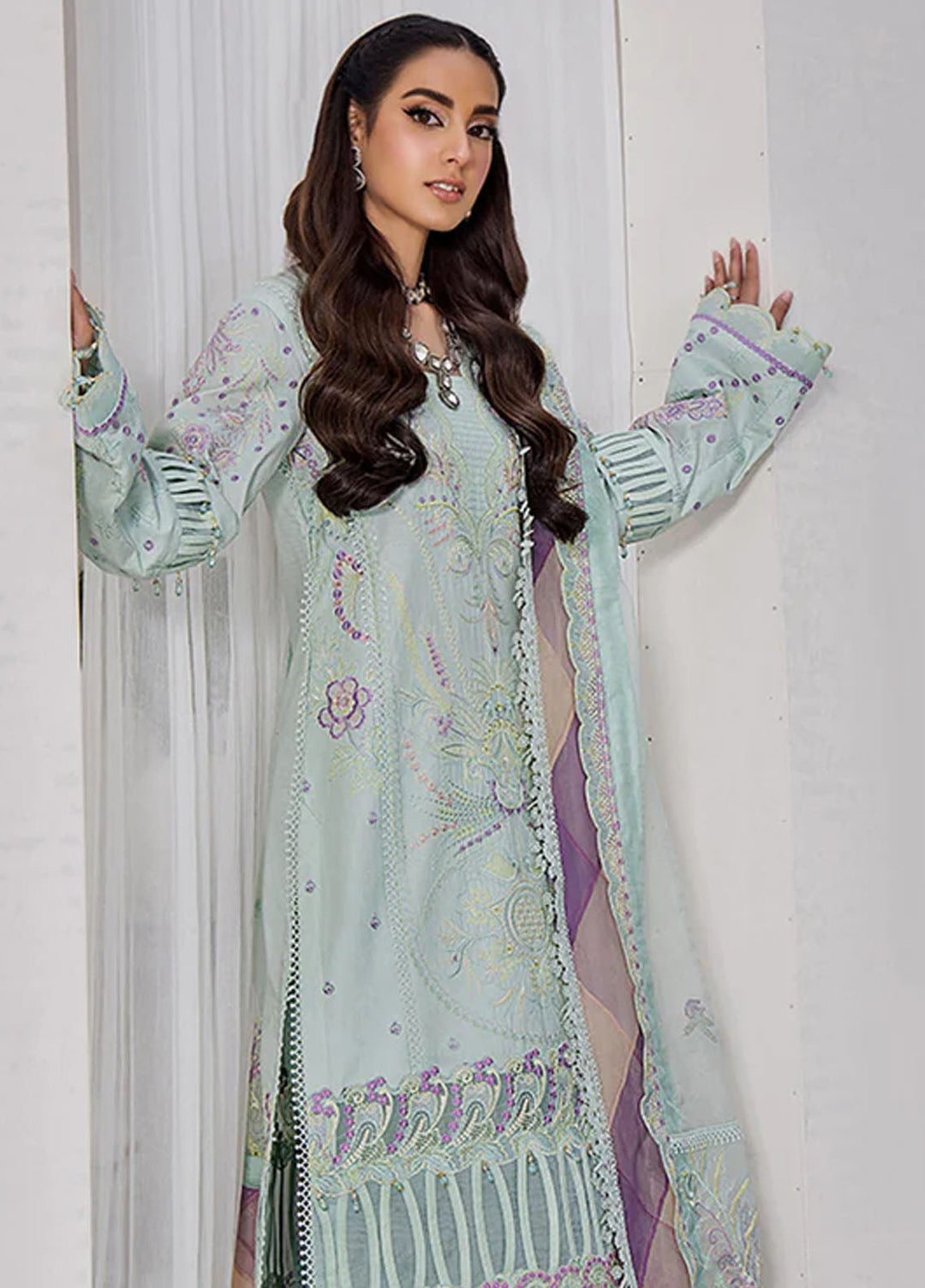 Tessa Embroidered Lawn Suits Unstitched 3 Piece Tale of Beauty - Festive Collection