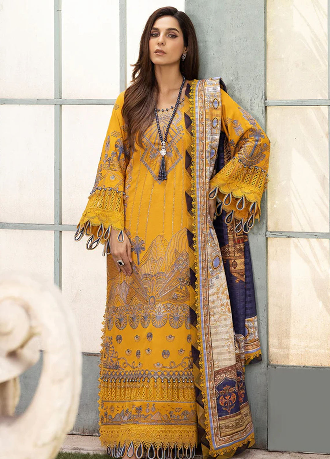 Tessa Studio Embroidered Karandi Suits Unstitched 3 Piece Alpine Allure - Winter Collection
