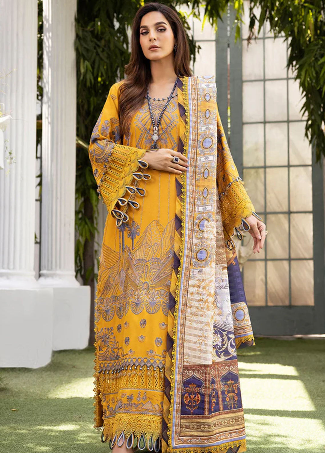 Tessa Studio Embroidered Karandi Suits Unstitched 3 Piece Alpine Allure - Winter Collection
