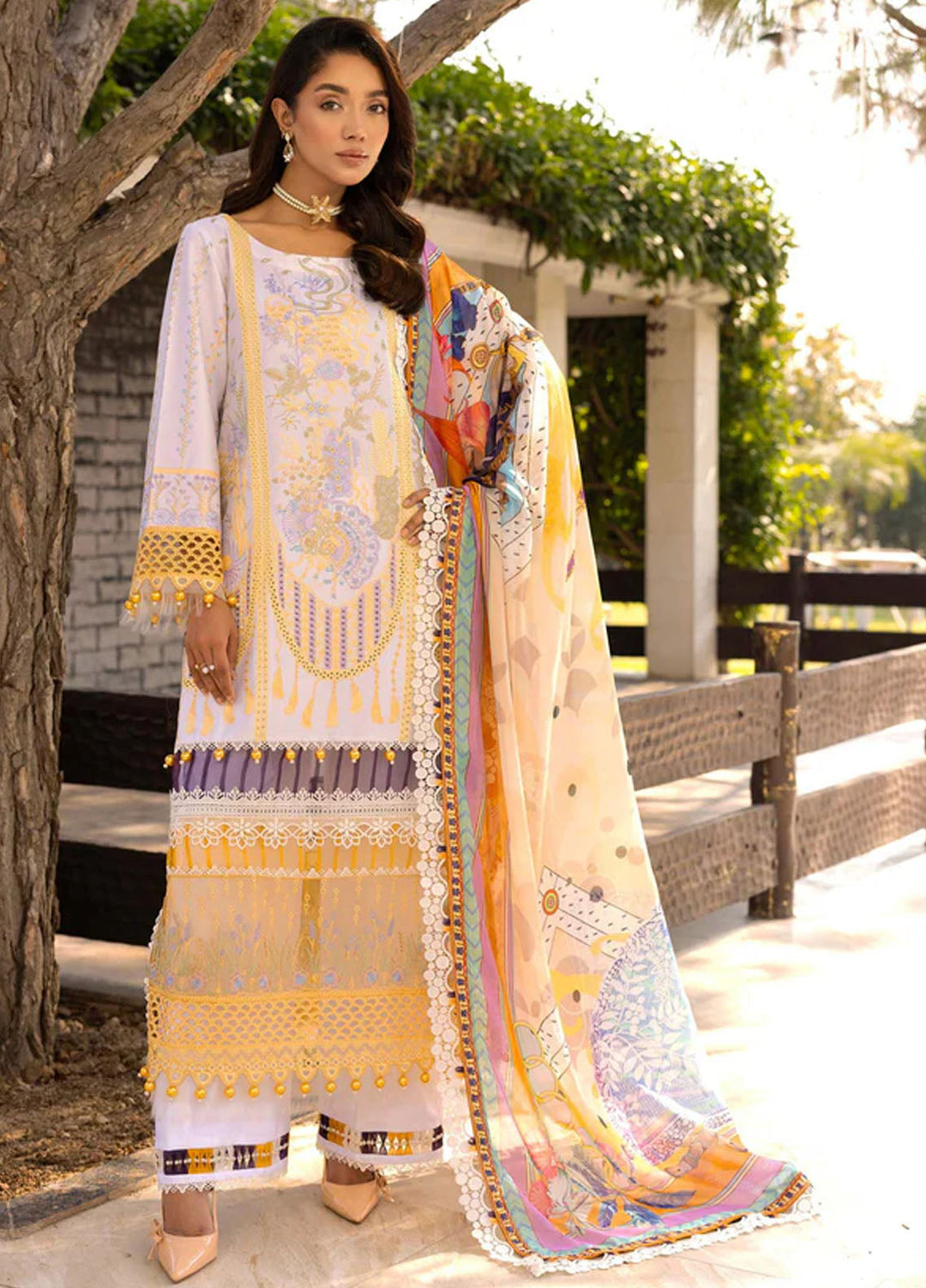 Tessa Studio Embroidered Lawn Suits Unstitched 3 Piece Amber Ember - Summer Collection
