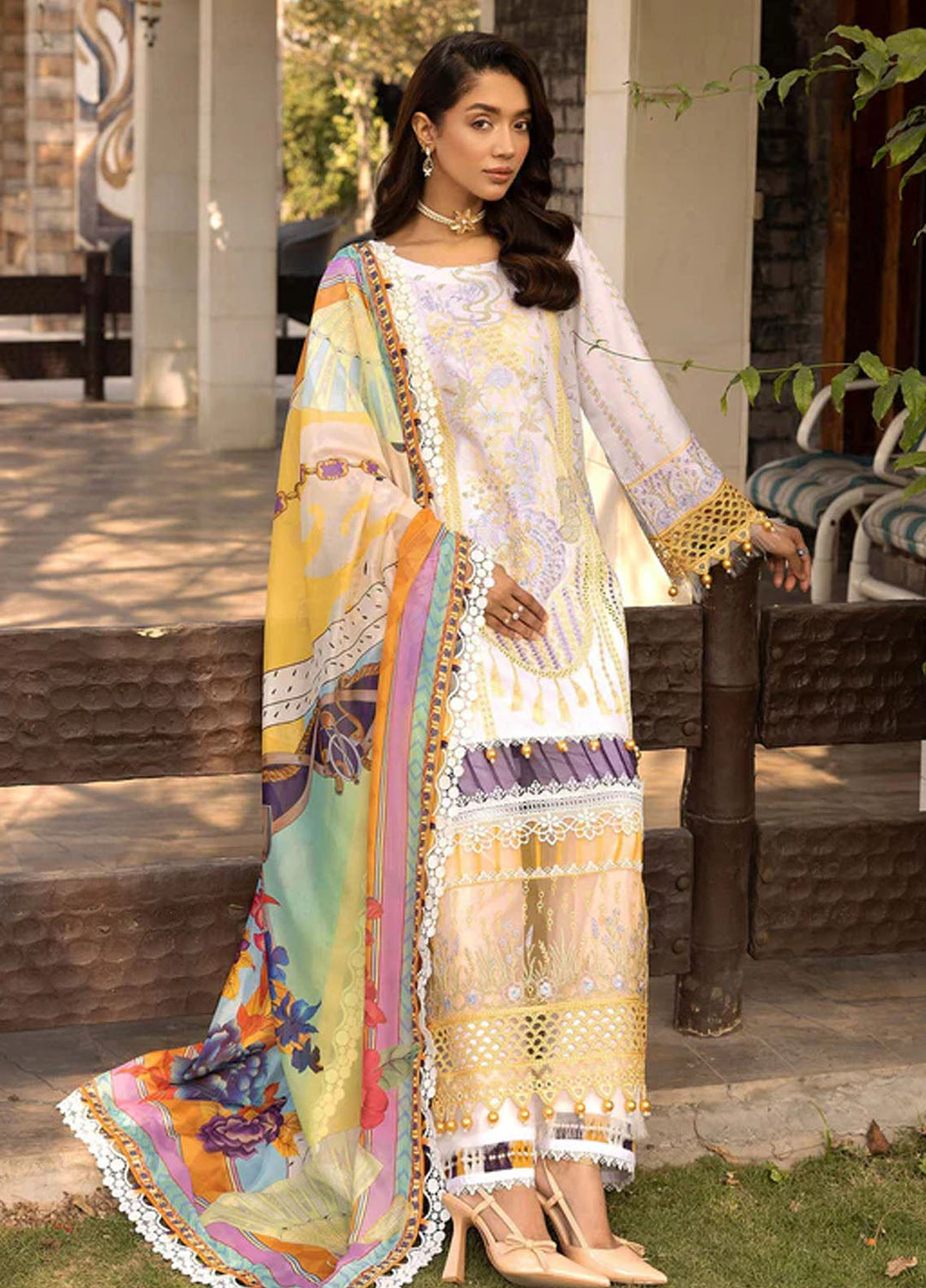 Tessa Studio Embroidered Lawn Suits Unstitched 3 Piece Amber Ember - Summer Collection