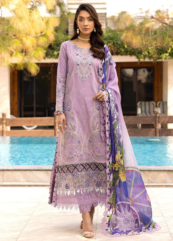 Tessa Studio Embroidered Lawn Suits Unstitched 3 Piece Lavender Mirage - Summer Collection