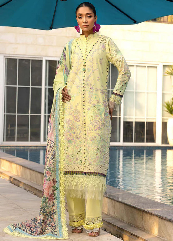 Tessa Studio Embroidered Lawn Suits Unstitched 3 Piece Moonlit Pearl - Summer Collection