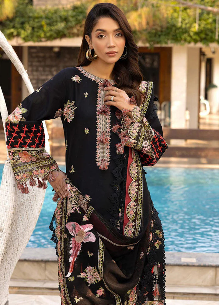 Tessa Studio Embroidered Lawn Suits Unstitched 3 Piece Onyx Eclipse - Summer Collection