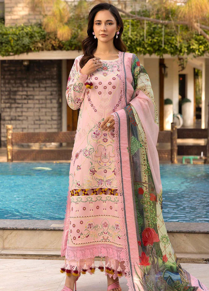 Tessa Studio Embroidered Lawn Suits Unstitched 3 Piece Rosewood Whisper - Summer Collection