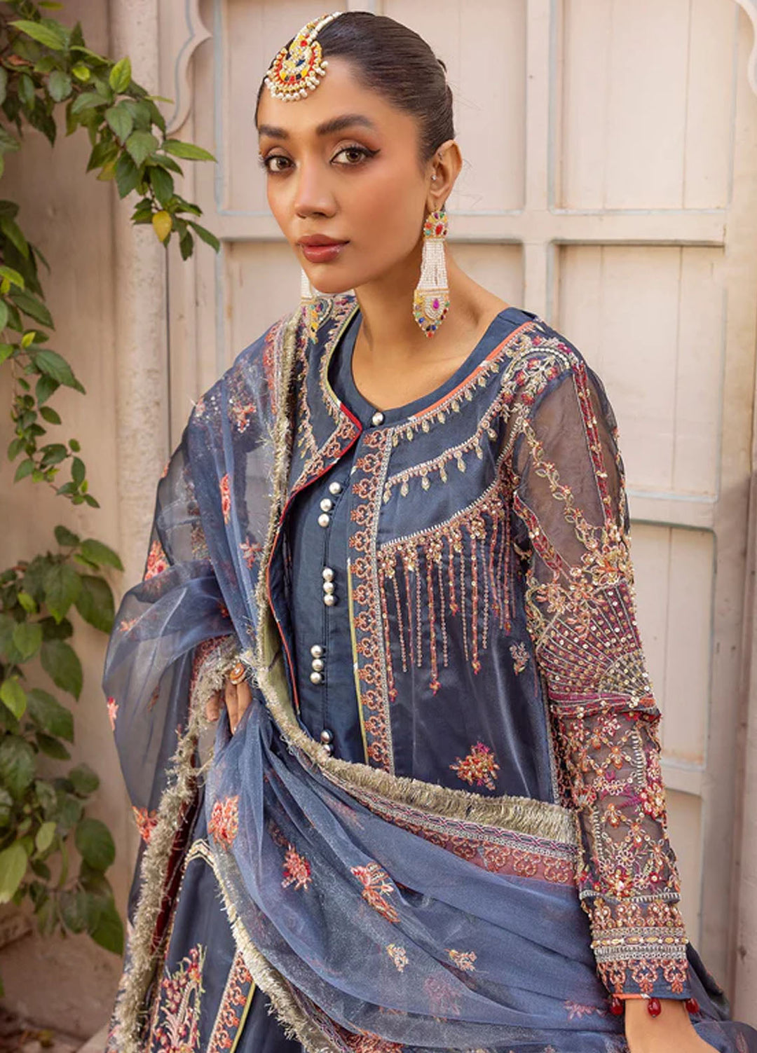 Tessa Studio Embroidered Net Suits Unstitched 4 Piece Maharani - Formals Collection
