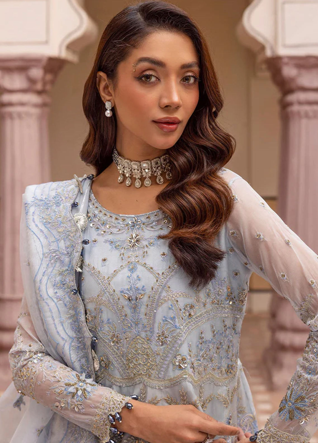 Tessa Studio Embroidered Net Suits Unstitched 4 Piece Nelam - Formals Collection