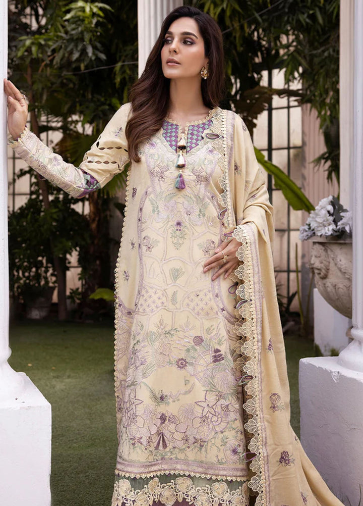 Tessa Studio Embroidered Wool Suits Unstitched 3 Piece Auro Attire - Winter Collection
