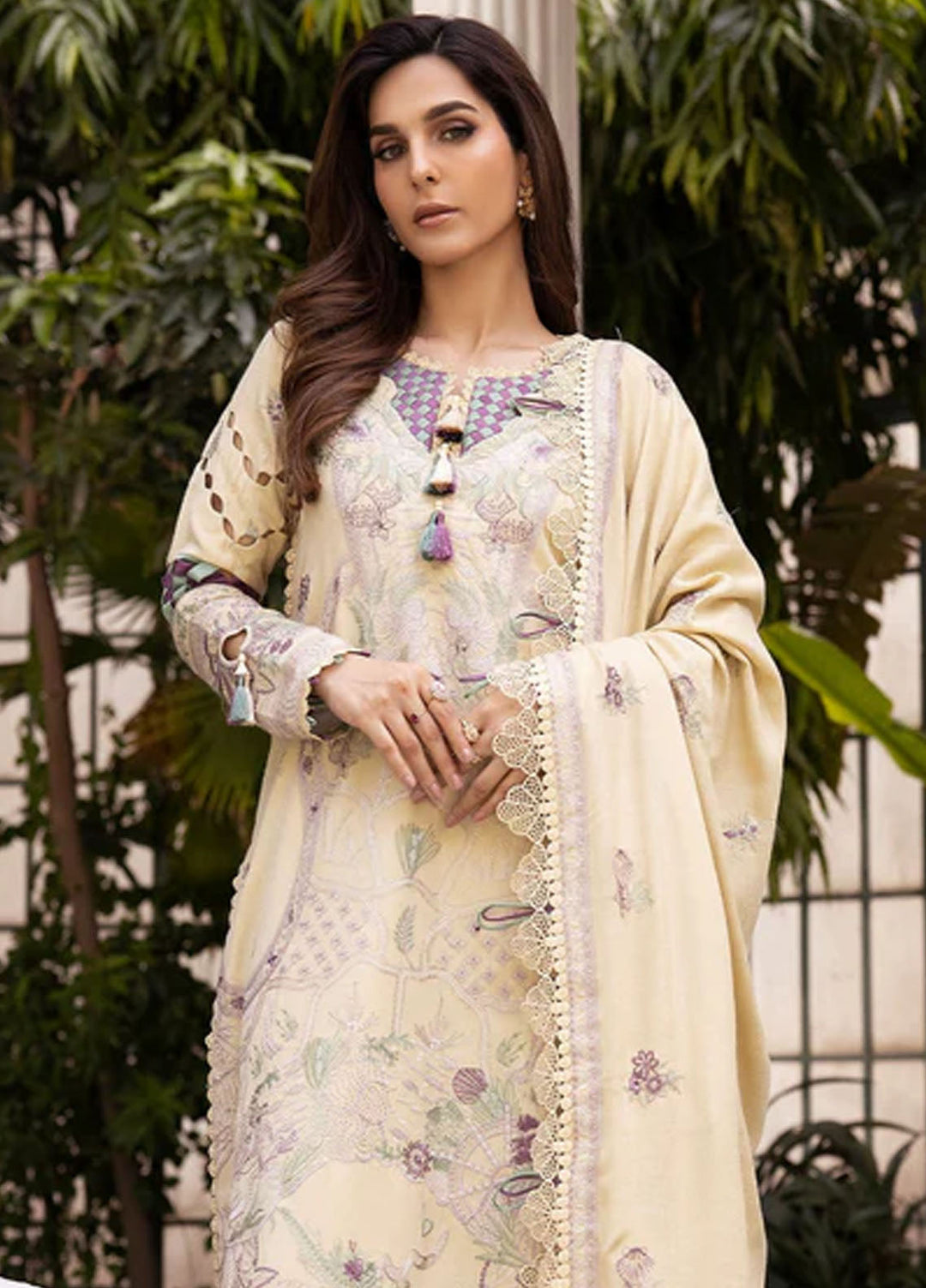 Tessa Studio Embroidered Wool Suits Unstitched 3 Piece Auro Attire - Winter Collection