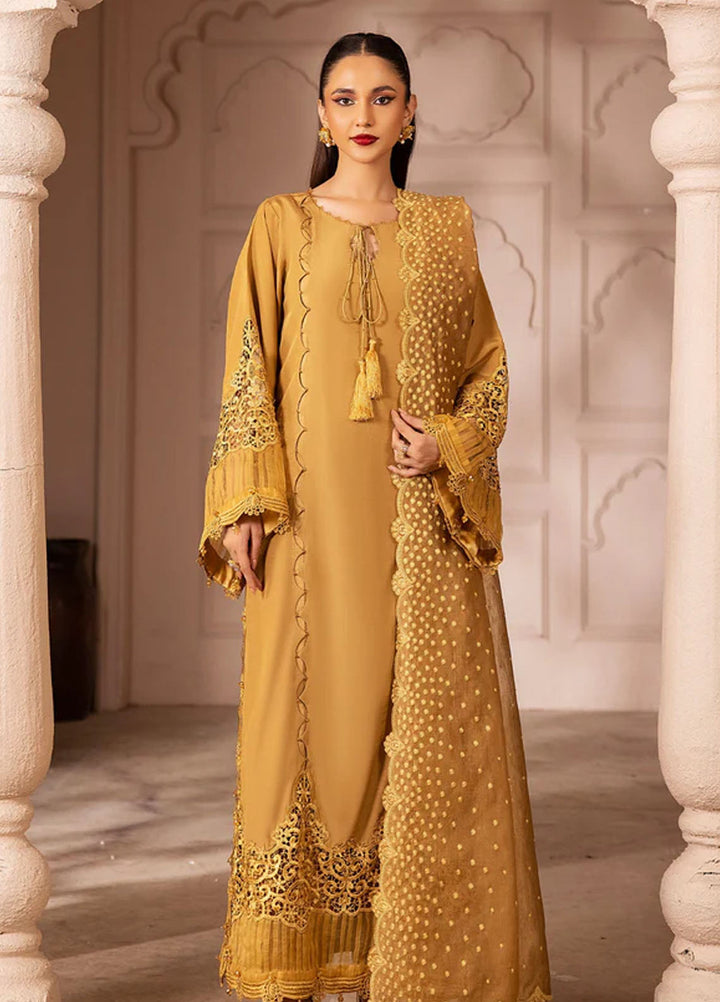 Tessa Studio Pret Embroidered Raw Silk 3 Piece Suit Crystal Cascades