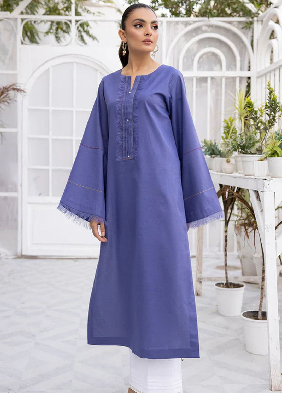 Tessa Studio Pret Solid Lawn 2 Piece Suit Royal Regin